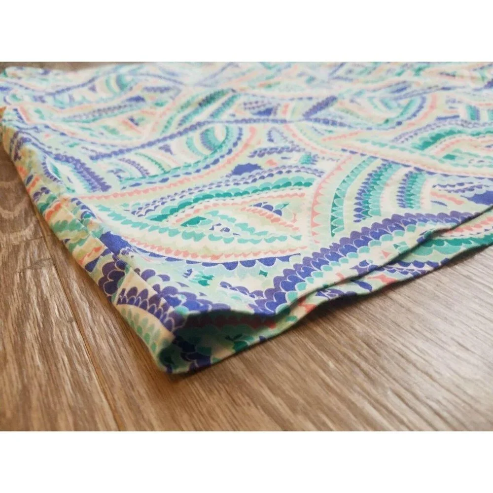 Lane Bryant Women's Teal Skirt Size 20 Summer Vent Stretch Spring Lightweight
